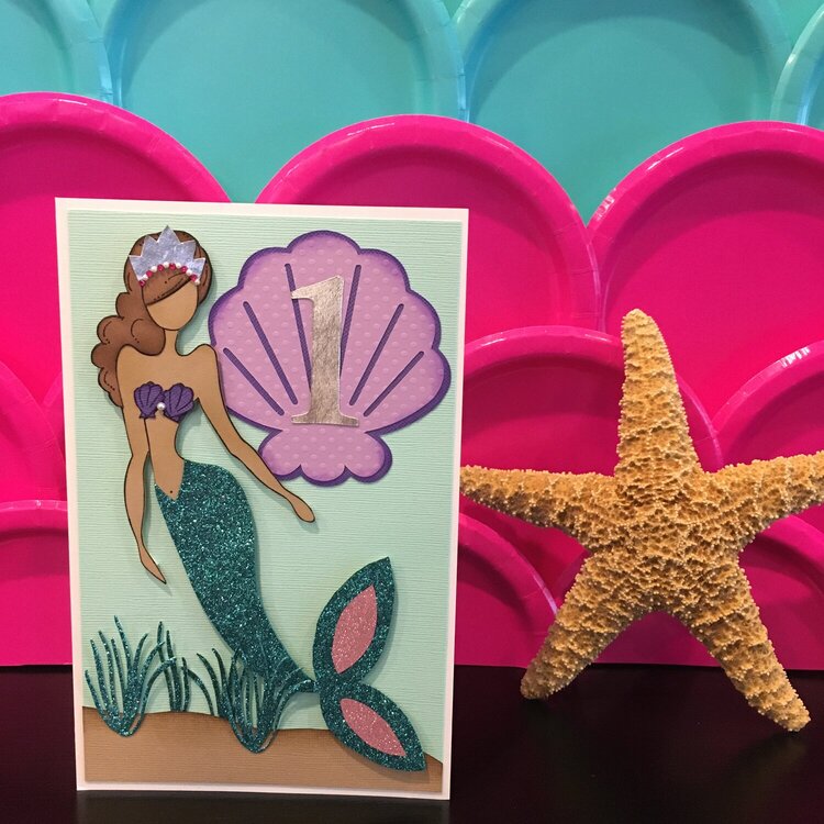 Under the Sea First Birthday Card