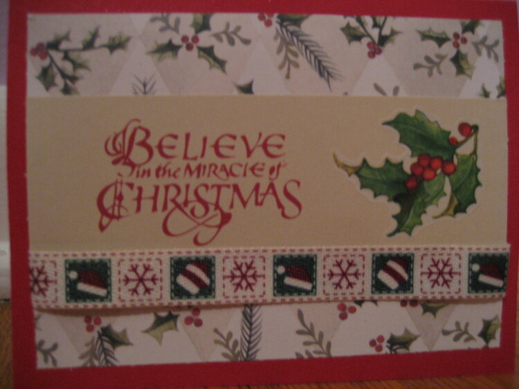 Believe in the Miracle of Christmas Card