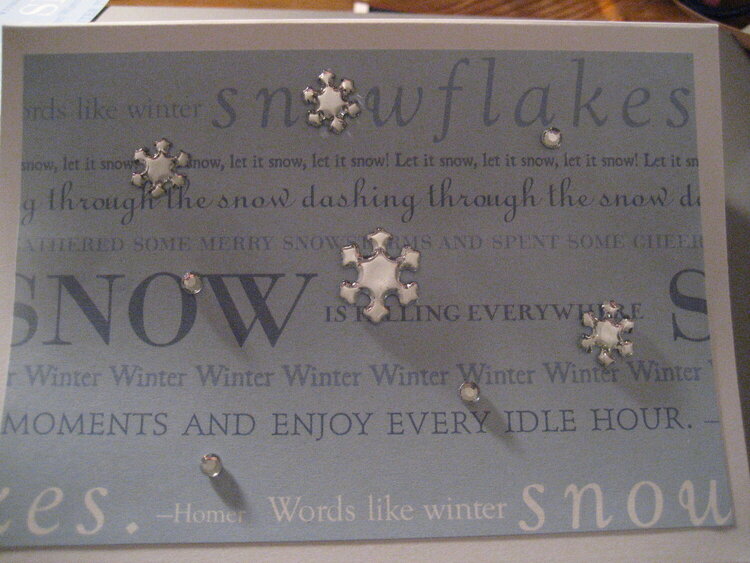 Snow card