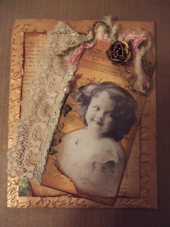 Vintage Card with TAG Accent
