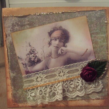 Vintage Style Note Card