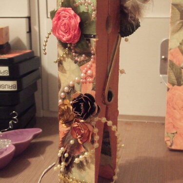 Altered Wooden Clothes Pin