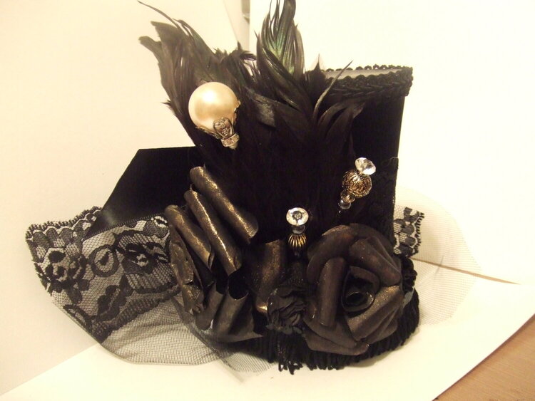 Steampunk/Gothic Style Mini Top Hat