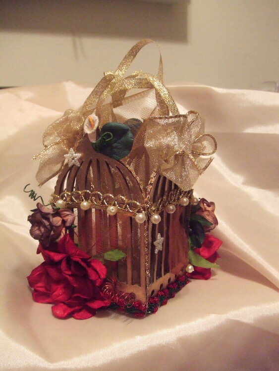 Victorian Christmas Bird Cage