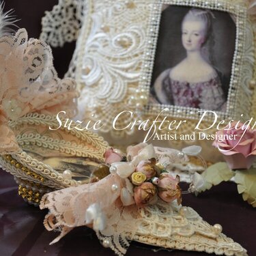 Marie Antoinette Handmade Pillow &amp; Paper Shoe