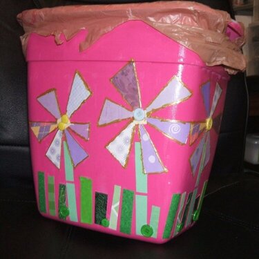 Revamped trash can