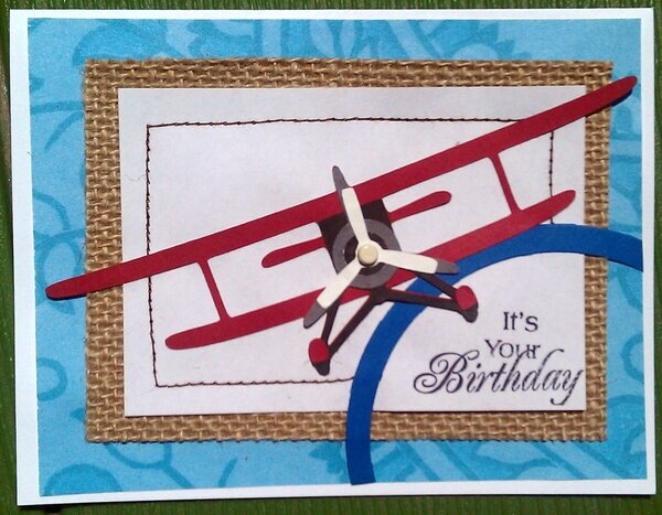 Airplane birthday card
