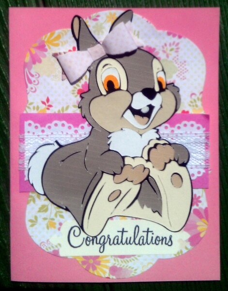 Thumper baby card