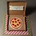 Pizza box birthday card