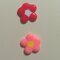 Melted perler bead flowers