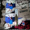 rock wall climbing