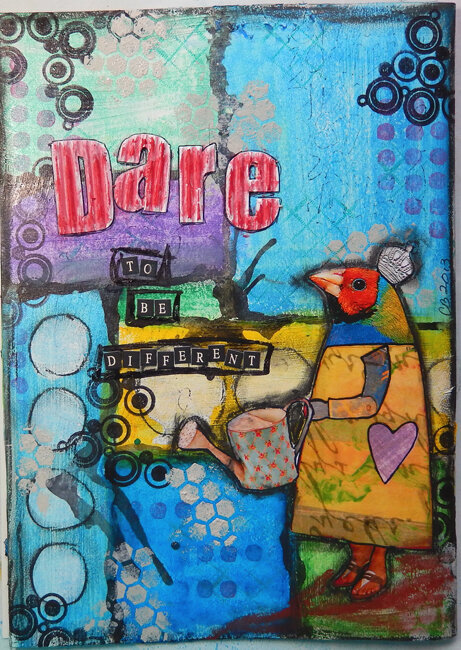 Dare...an Art Journal page