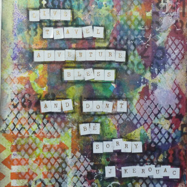 Don&#039;t Be Sorry...an art journal page