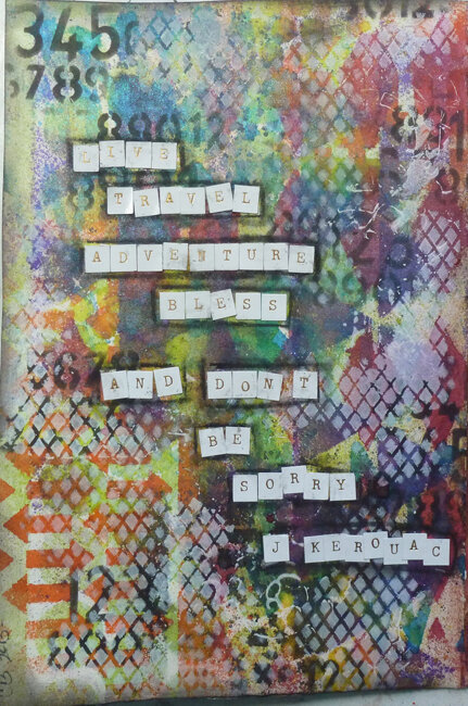 Don&#039;t Be Sorry...an art journal page
