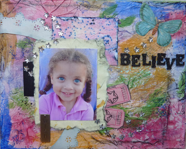 Believe-altered 8x10 canvas