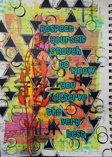 Respectan Art Journal Page