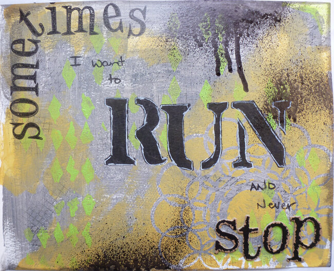 Sometimes...an Art Journal page