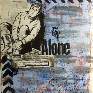 Alone   Art Journal Page