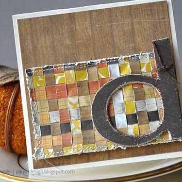 Woven Thanksgiving Place Cards *Crate Paper*