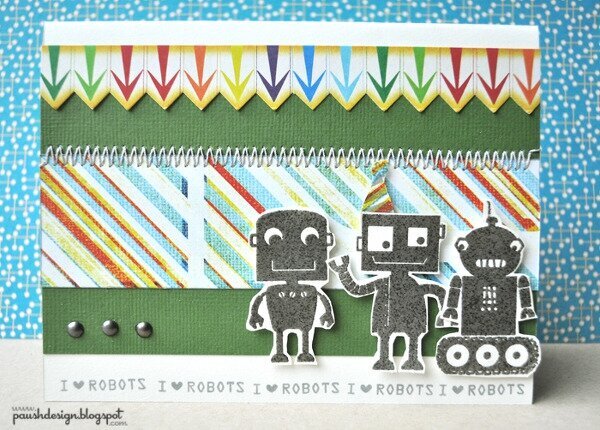 I {heart} Robots *My Cute Stamps*
