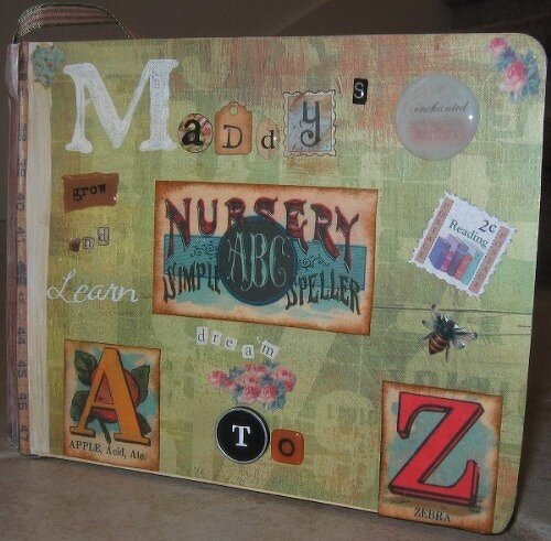 Maddy&#039;s Enchanted ABC Reader ***Altered Board Book***