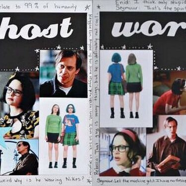 Ghost World : CJ Layout ** Rhonna Farrer Stamps, papers***