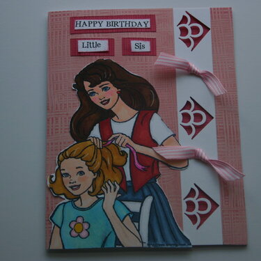 Birthday card for sis
