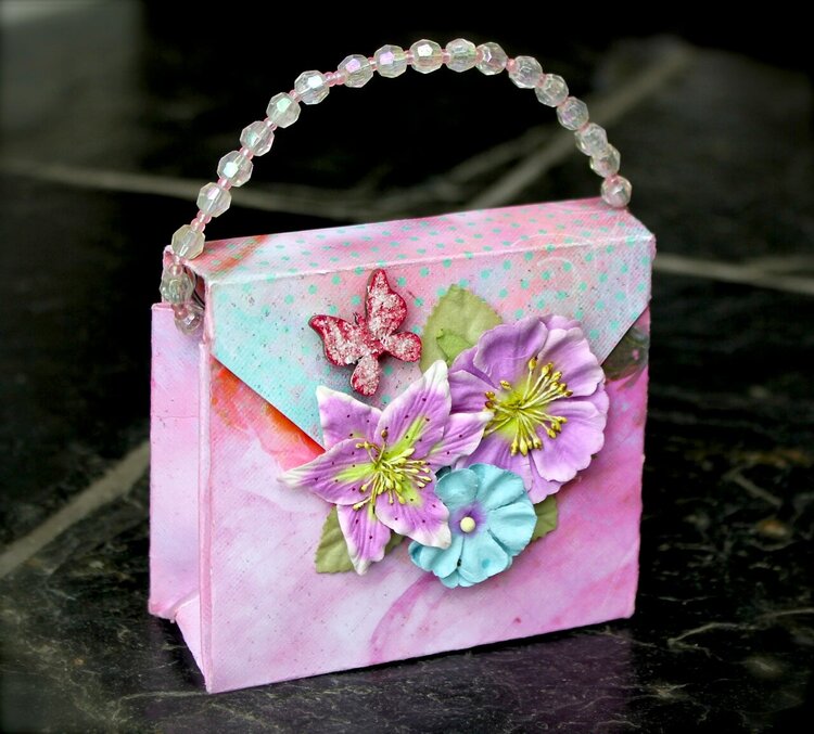 Origami purse bag *Swirlydoos kit club/ Dusty Attic/ Helmar*