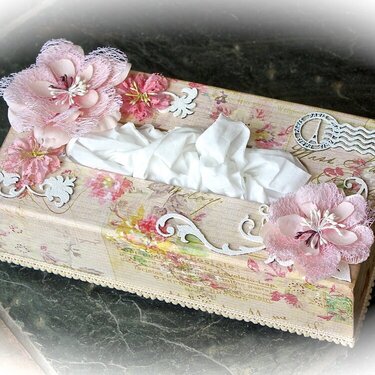 Tissue Box *Swirlydoos kit club/ Dusty Attic*