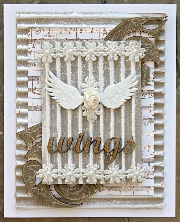&quot;Wings&quot; Sympathy Card (Dusty Attic)