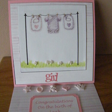 Baby Easel Card