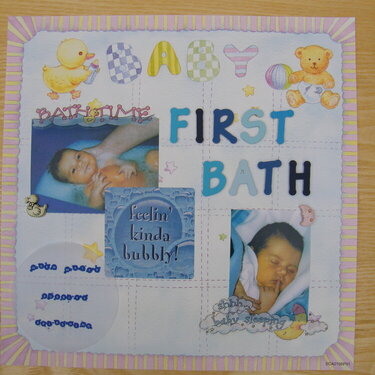 Baby First Bath