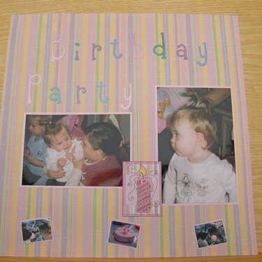 Emilys 1st birthday party  (rhs)