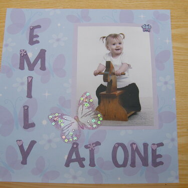 Emily at one