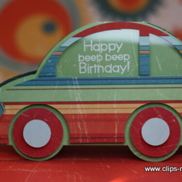 Birthday Car Card