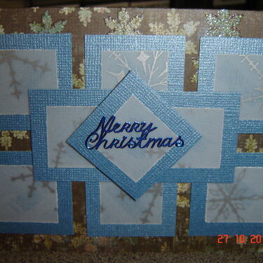 Mosaic Style Snowflake Card