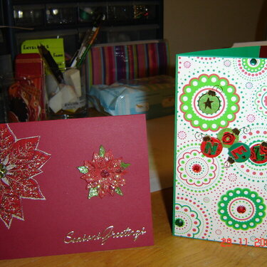 Red &amp; Green Christmas Cards