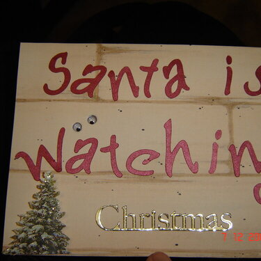 Santa&#039;s Watching Card