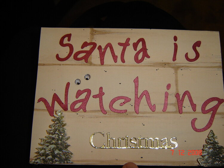 Santa&#039;s Watching Card