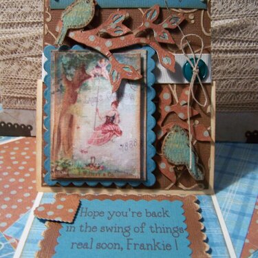 ~~Back in the Swing of Things~~ Pedestal card standing