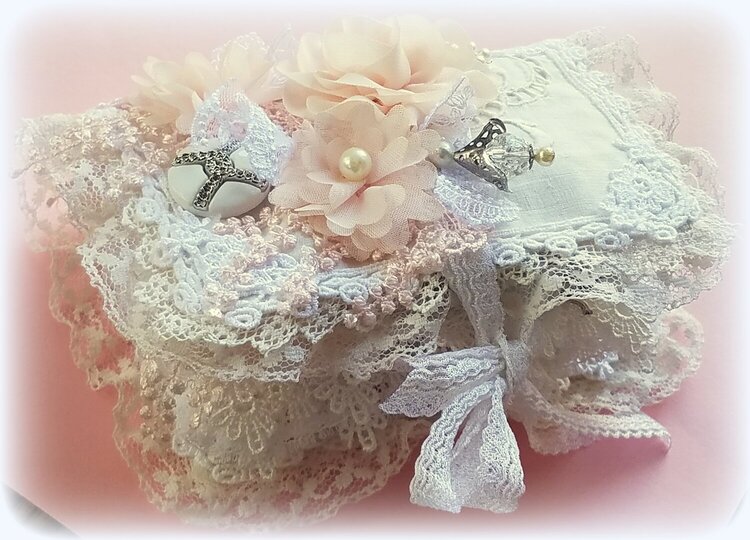 Shabby Chic Fabric lace  Book