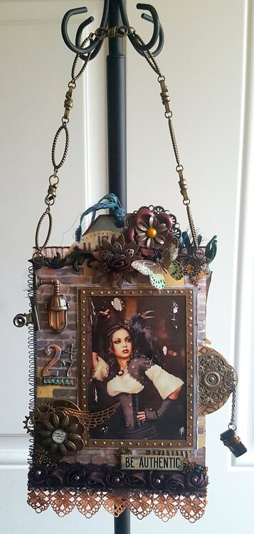 Steampunk Project &quot; Front side of Hanging Loaded Pocket Tag&quot;
