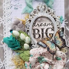 Mini Accordion Tag Book "Dream Big"