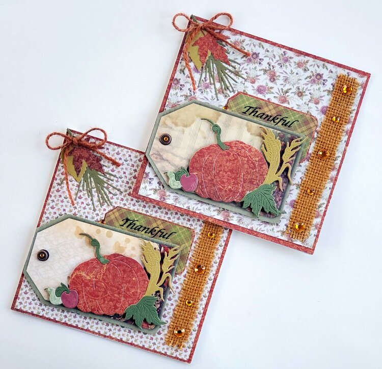 Thankful Thanksgiving Tag cards