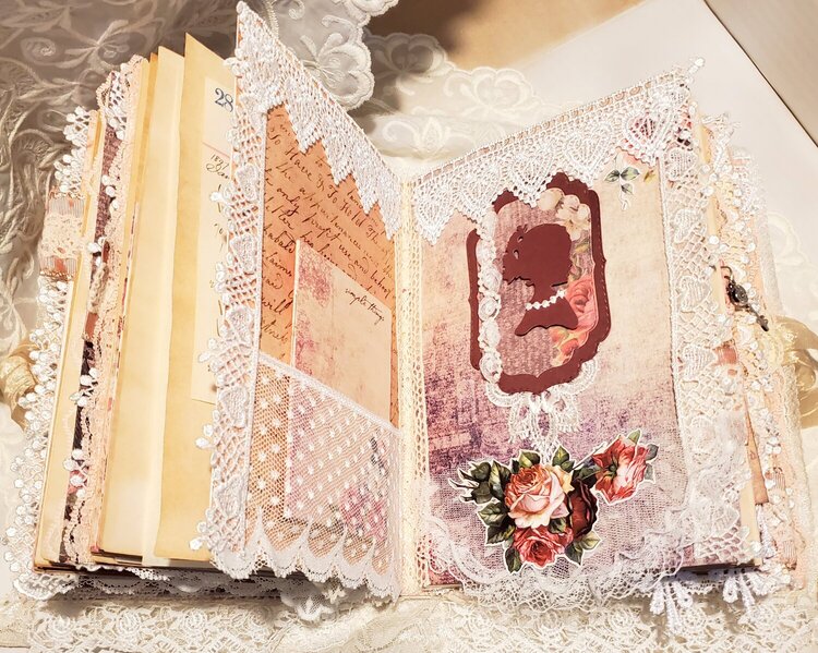 Tales of You and Me Lace book/Junk Journal