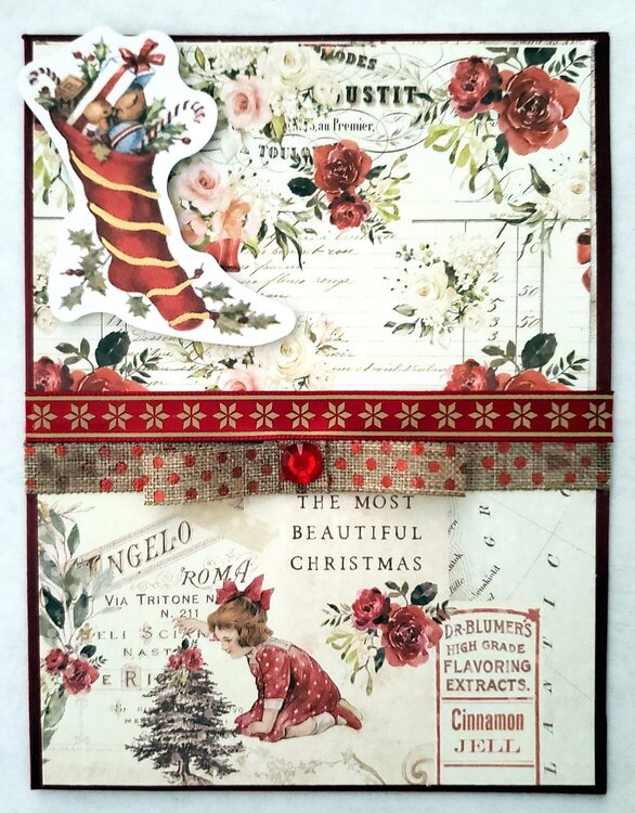 16 Cards Prima&#039;s &quot;Christmas in the Country collection&quot;