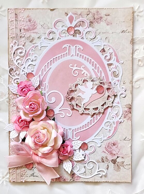 Pink Valentine card