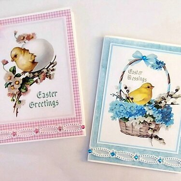 set of 2 Easter cards