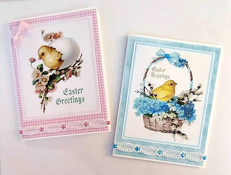 set of 2 Easter cards