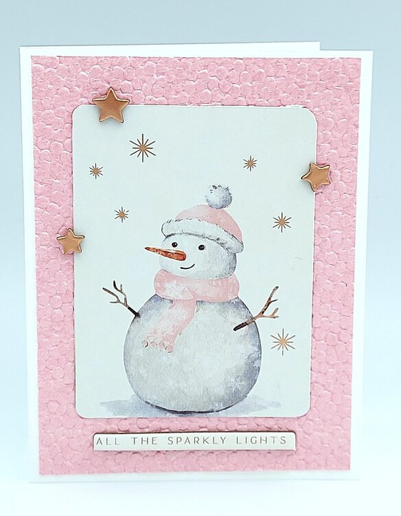 Sparkly Snowman Card